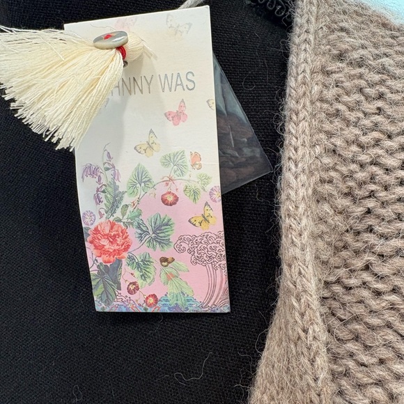 Johnny Was Alpaca Brown and Cream Women's Sweater - Picture 6 of 12